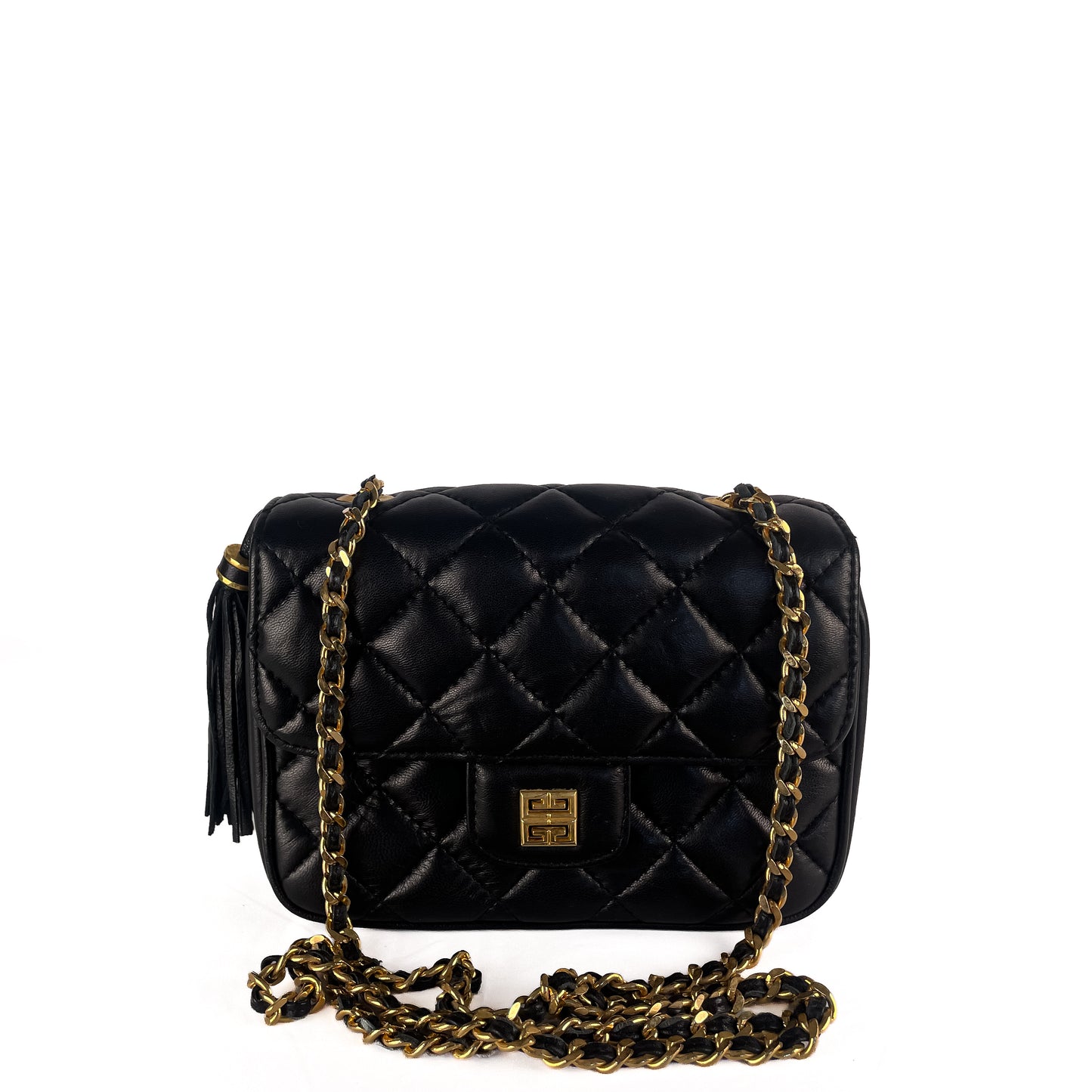 Givenchy 4G Matelasse Quilted Leather Tassel Chain Bag