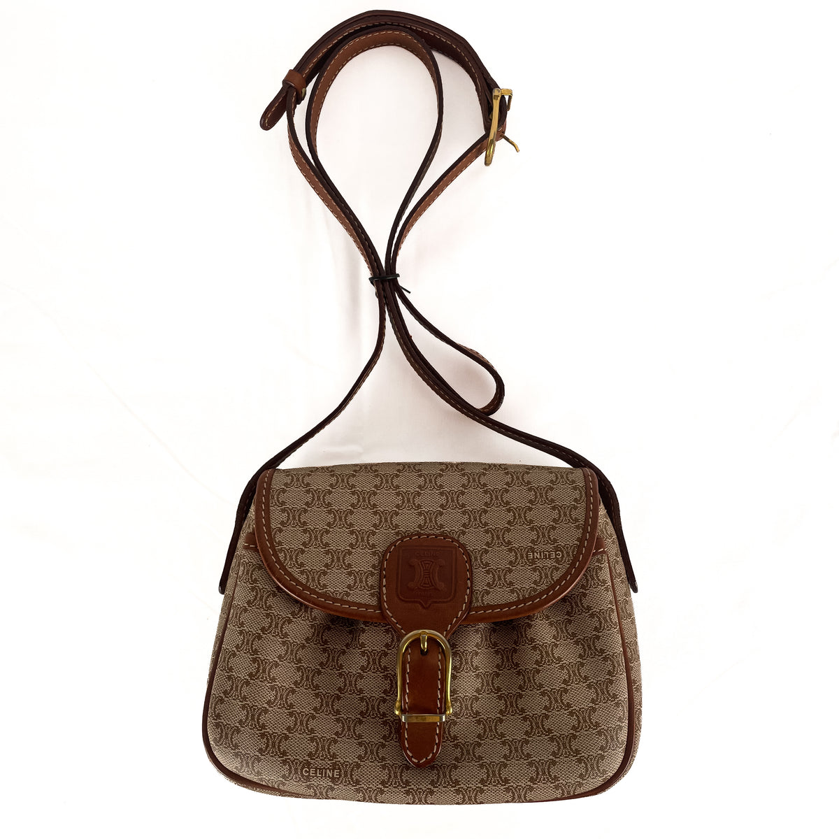 Celine Macadam Coated Canvas crossbody bag