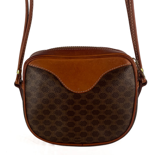 Celine Macadam Coated Canvas Crossbody Bag