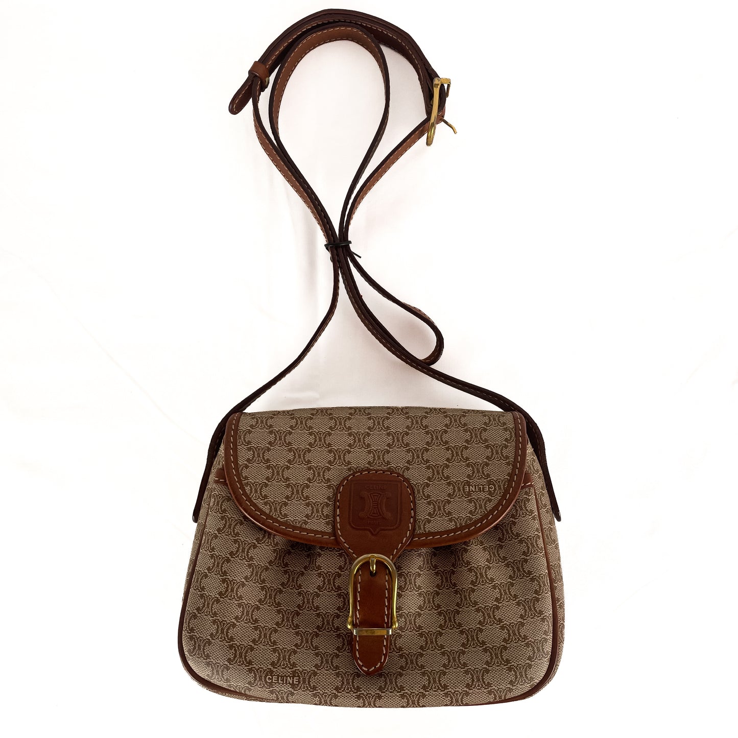 Celine Macadam Coated Canvas crossbody bag