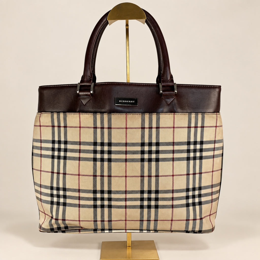 Burberry Nova Check Tote Bag