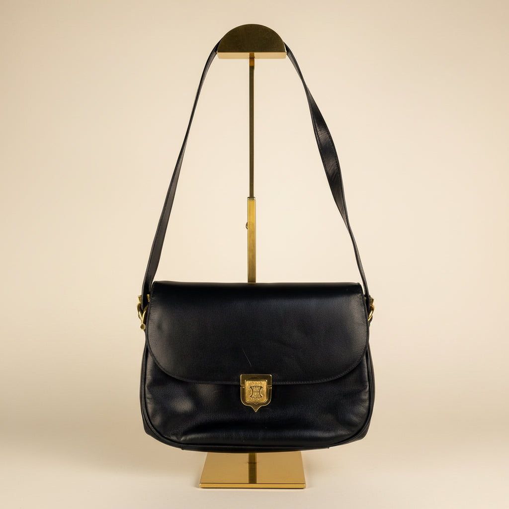Vintage Celine Navy Crossbody Bag