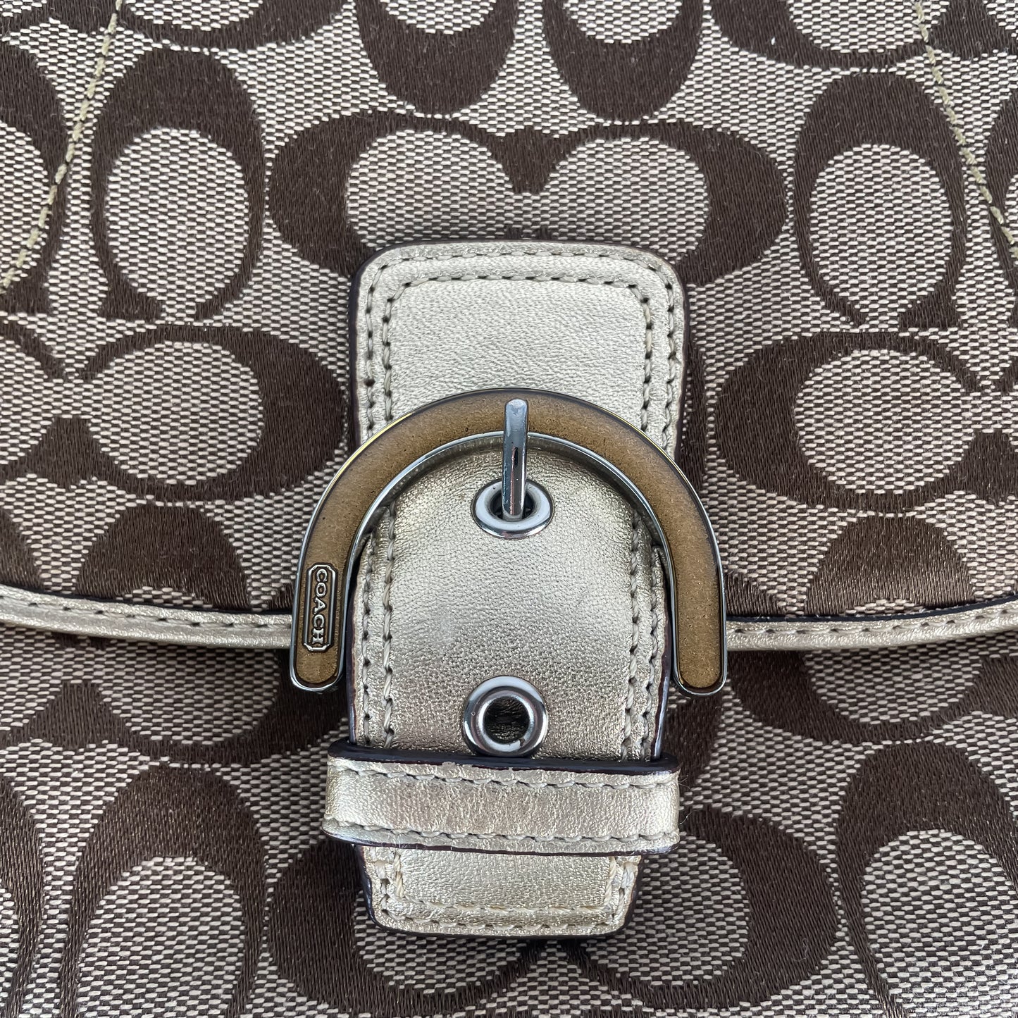 Coach Signature Soho flap crossbody or shoulder bag