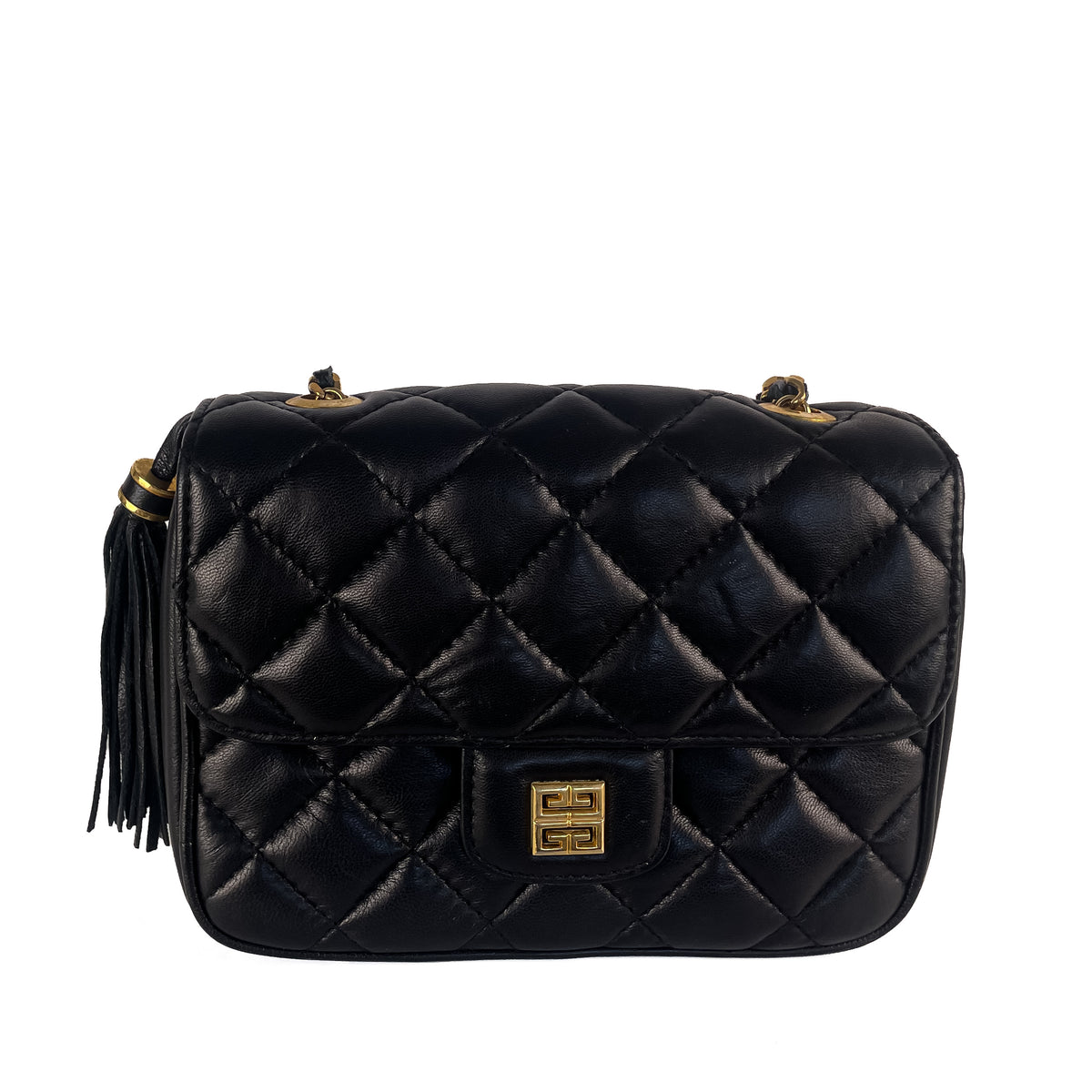 Givenchy 4G Matelasse Quilted Leather Tassel Chain Bag