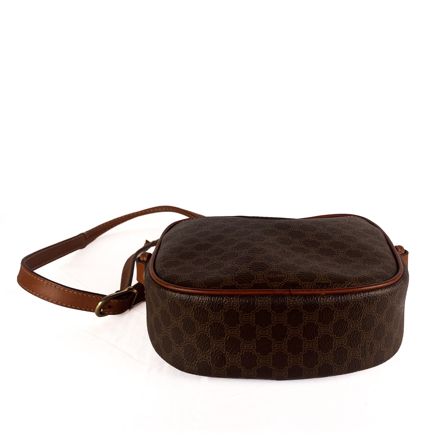 Celine Macadam Coated Canvas Crossbody Bag
