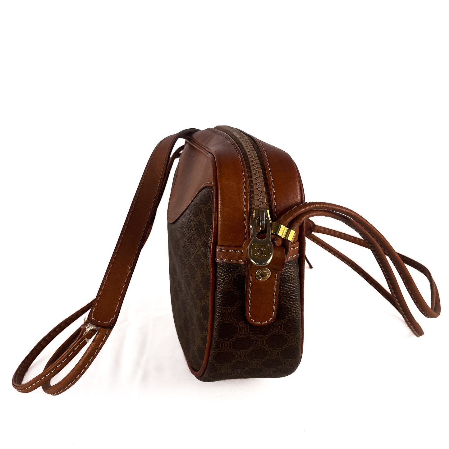 Celine Macadam Coated Canvas Crossbody Bag