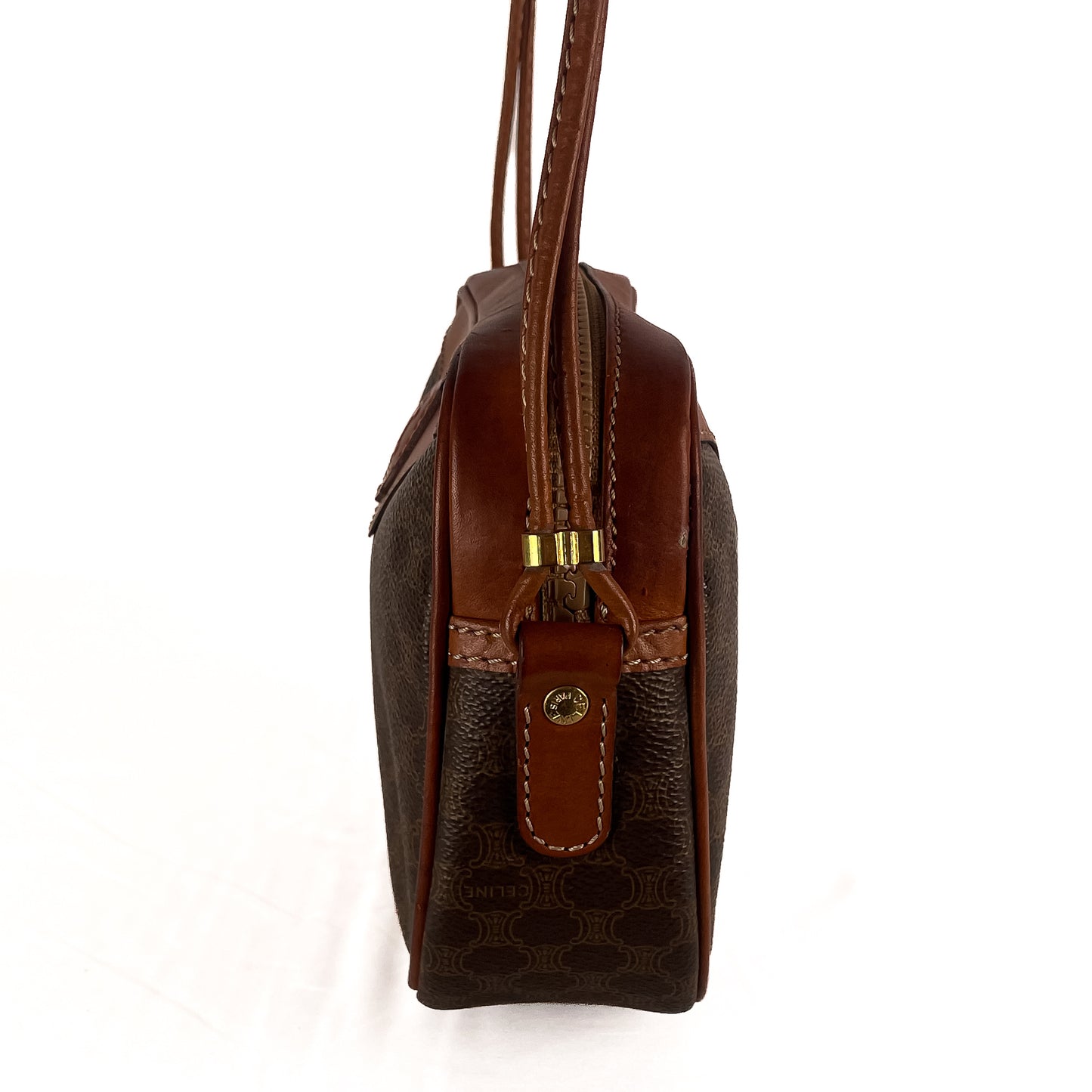 Celine Macadam Coated Canvas Crossbody Bag