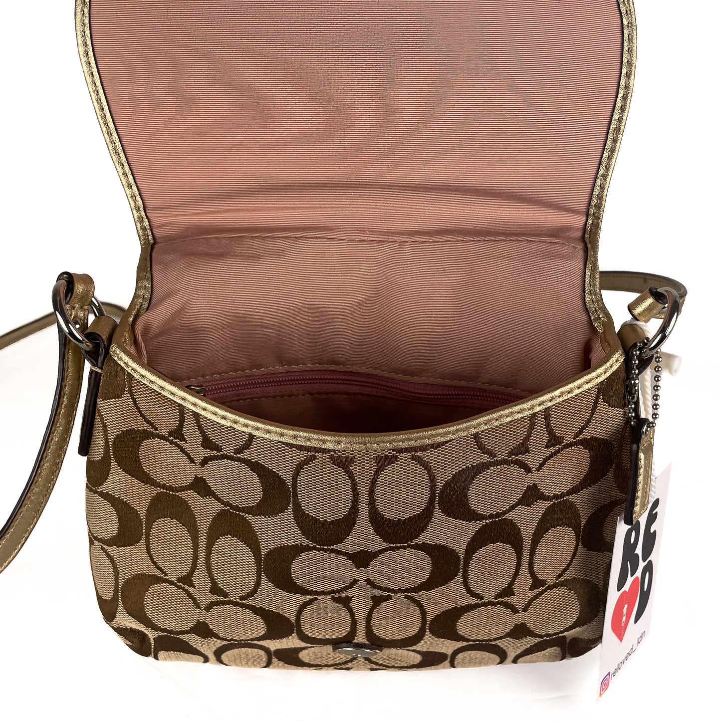 Coach Signature Soho flap crossbody or shoulder bag