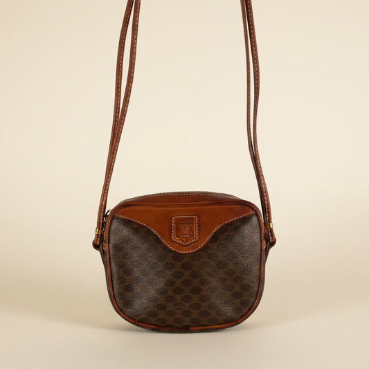 Celine Macadam Coated Canvas Crossbody Bag