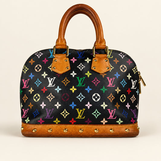 Louis Vuitton Alma PM black Monogram Multicolore handbag