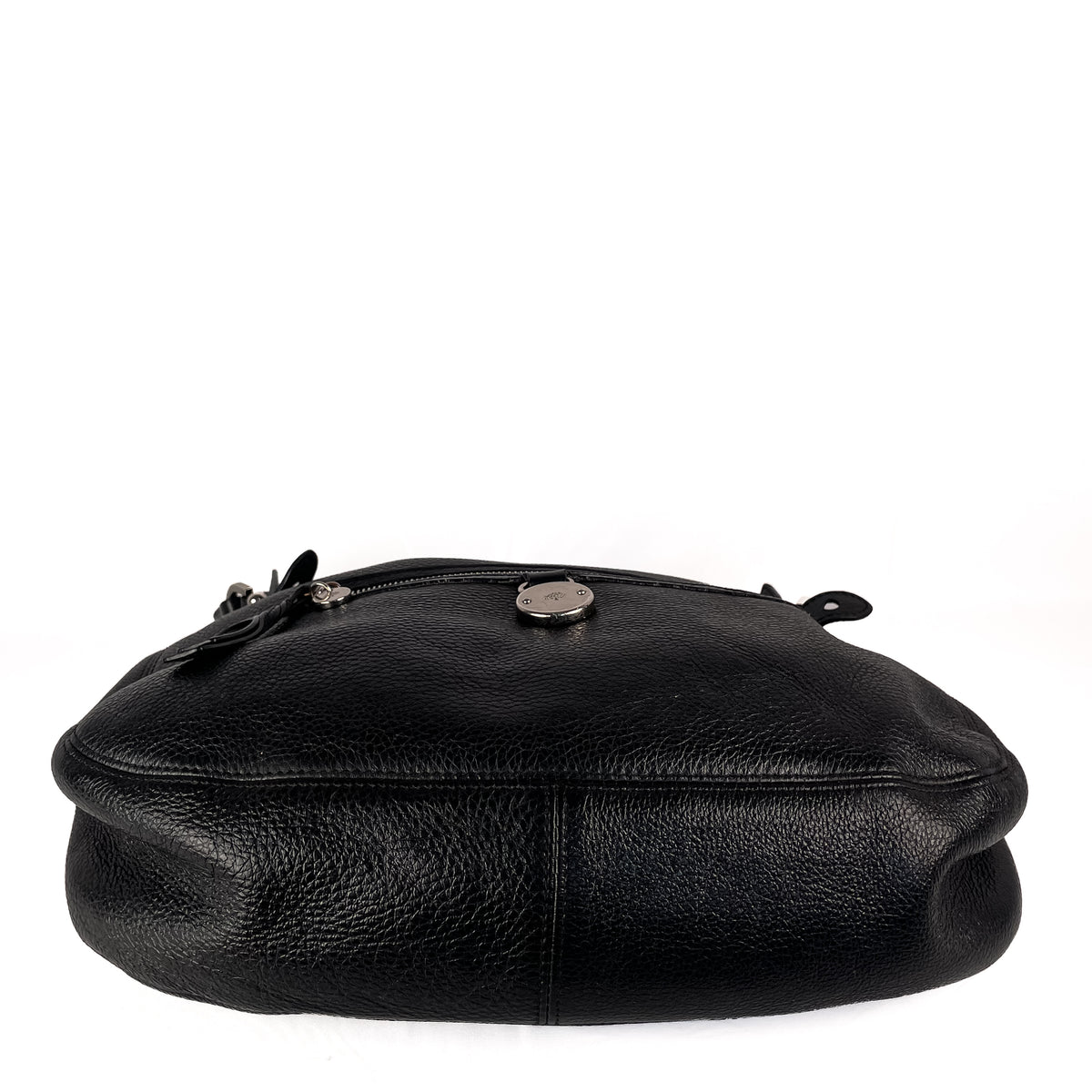 Base of black Mulberry Somerset leather shoulder bag